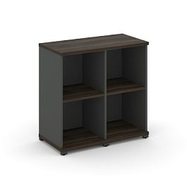 Concept Стеллаж 2 узкие секции, 2 ниши CN.STU-220 Дуб Мали/Антрацит/Металл Антрацит 836*420*818 - Фото предпросмотра