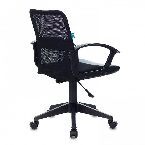 Кресло CH-590, с подлокотниками, сетка/экокожа, черное, 472003 - Вид 6