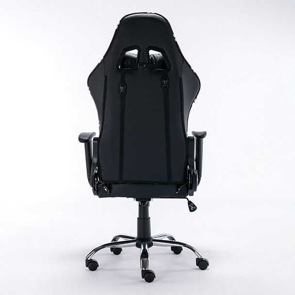 Кресло компьютерное BRABIX "Military GM-140", две подушки, экокожа, черное с рисунком милитари, 532802 - Вид 5