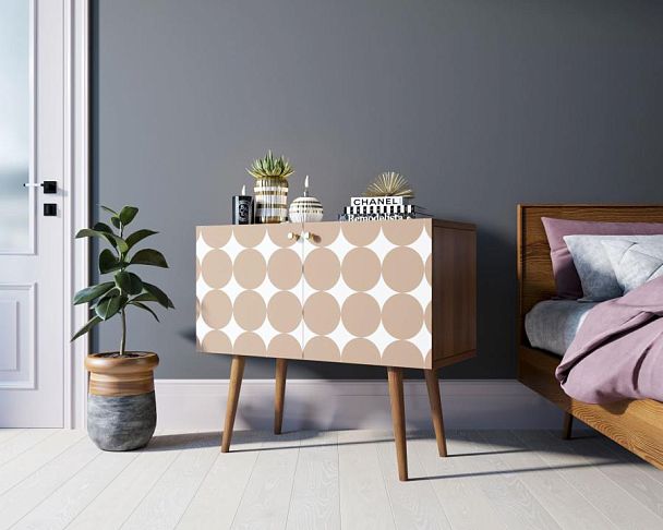 Комод на высоких ножках Berber малый принт 17 арт BB13/Print_17 - Вид 3