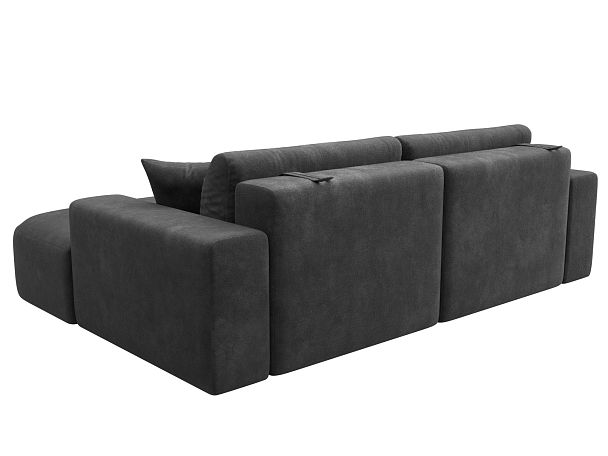 Диван угловой Лига-036 НПБ Классик правый угол Искусственная замша серый - Вид 6