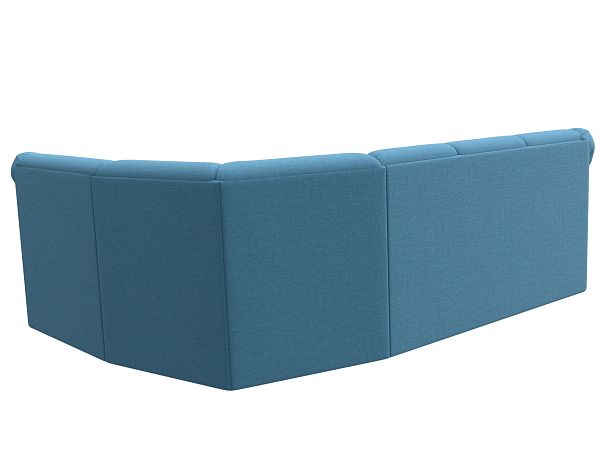 Диван угловой Карнелла правый угол Рогожка голубой - Вид 6