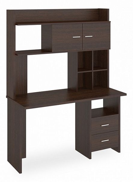 Стол компьютерный Домино Lite СКЛ-Прям130+НКЛХ-130 В Венге - Вид 1