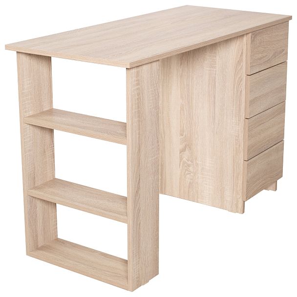 Стол письменный/компьютерный BRABIX "Scandi CD-016", 1100х500х750 мм, 4 ящика, дуб сонома, 641892, ЦБ013707-2 - Вид 17
