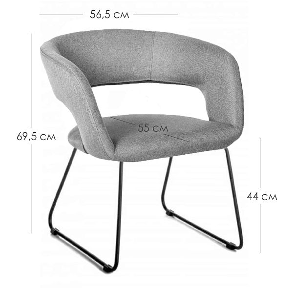 Кресло Hugs тёмно-зеленый/Линк золото - Вид 2