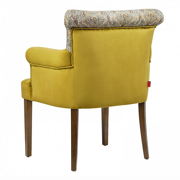 Кресло Лаура, велюр горчичный - Вид 4