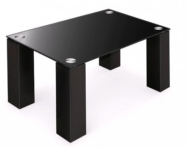 Стол журнальный Колизей-8  1000x600х430 черный/черное стекло "Журнальные столы" ТК-002561000732 черный - Вид 1