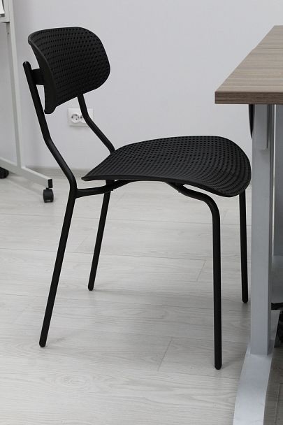 Стул офисный Sheffilton SHT-S85М желтый/черный, стопируемый - Вид 9