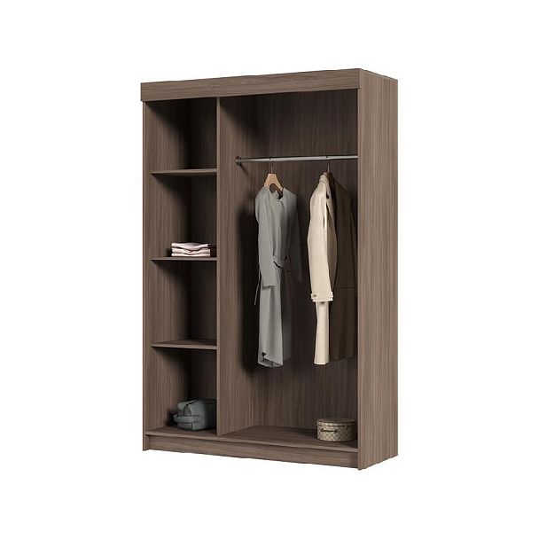 ШКК 551 Бася ЛДСП шкаф-купе шимо темный/шимо светлый - Вид 2