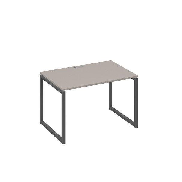 Стол письменный на металлокаркасе QUATTRO A4 А4 Б4 023 БП мокко премиум / металлокаркас антрацит - Вид 1