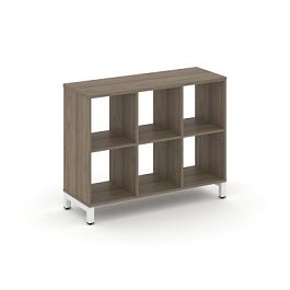 Стайл Проджект Каркас стеллажа 2 яр. SN.KS-230 Вяз Благородный/Металл Белый 1121*400*881 - Фото предпросмотра