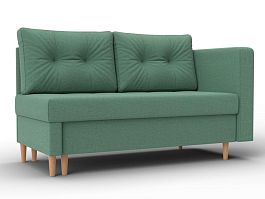 Кушетка Лига-098 Рогожка зеленый - Фото предпросмотра