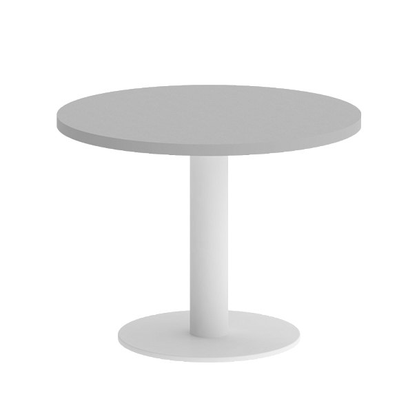 Home Office Стол журнальный круглый VR.SP-5-60.1G Серый/Белый металл 600*600*450 - Вид 1