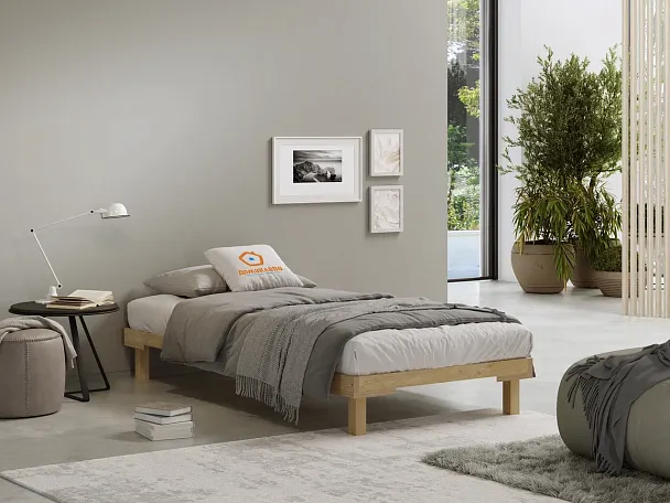 Кровать - подиум деревянная Канапе 800*1900, береза, цвет натуральный - Вид 4