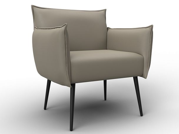 Кресло Лига-083 Экокожа бежевый - Вид 1