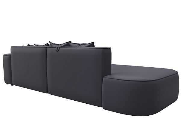 Диван угловой Лига-065 угол правый Экокожа серый - Вид 6