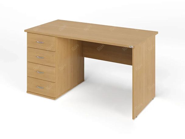 ЛАЙТ / LIGHT RLG008-14x7L Однотумбовый стол 140x70x75 Бук - Вид 1