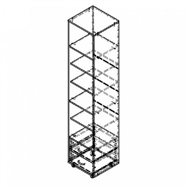 Шкаф-пенал "Дельта-12" - Вид 4