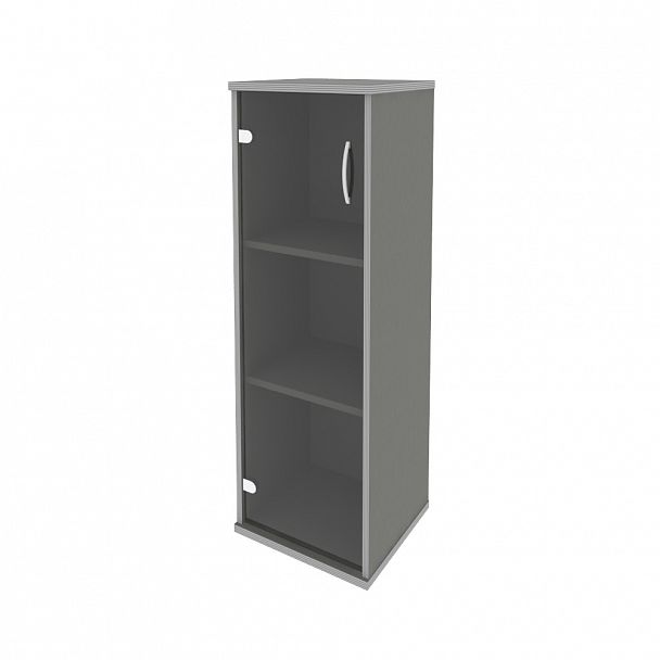 Riva Шкаф средний узкий правый А.СУ-2.4 (R) Металлик 404*365*1215 - Вид 2