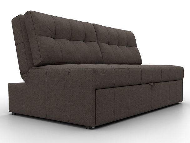 Диван прямой Лига-107 (160) Рогожка коричневый - Вид 3