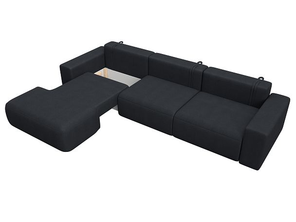 Диван угловой Лига-036 НПБ Классик Лонг левый угол Искусственная замша серый - Вид 7