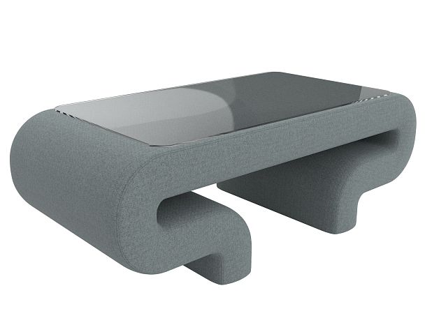 Стол Волна Рогожка серый - Вид 3