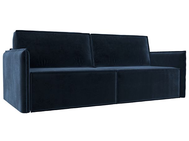 Диван прямой Либерти Велюр синий - Вид 1