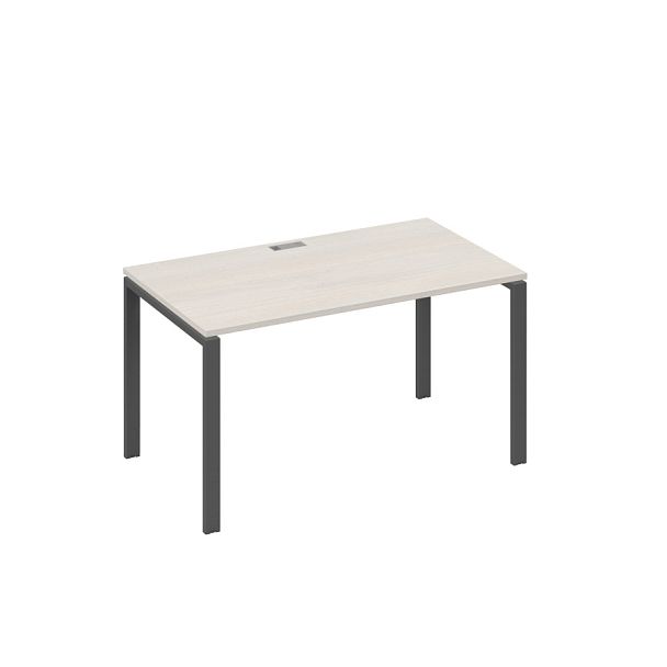 Стол письменный на металлокаркасе UNO A4 А4 Б1 024 БП дуб / металлокаркас антрацит - Вид 1