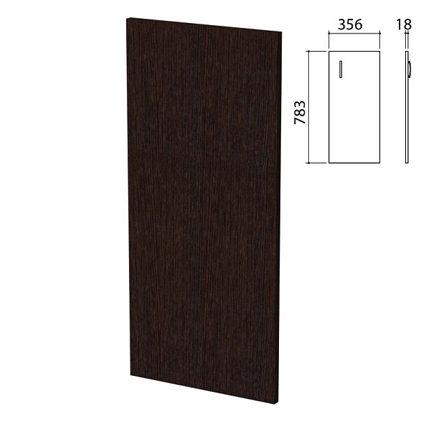 Дверь ЛДСП низкая "Приоритет" (356х18х783 мм), БЕЗ ФУРНИТУР, венге, К-936, К-936 венге - Вид 1