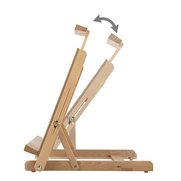 Мольберт настольный BRAUBERG ART CLASSIC, регулируемый верхний держатель, 50х37х39 см, бук, 191756 - Вид 7