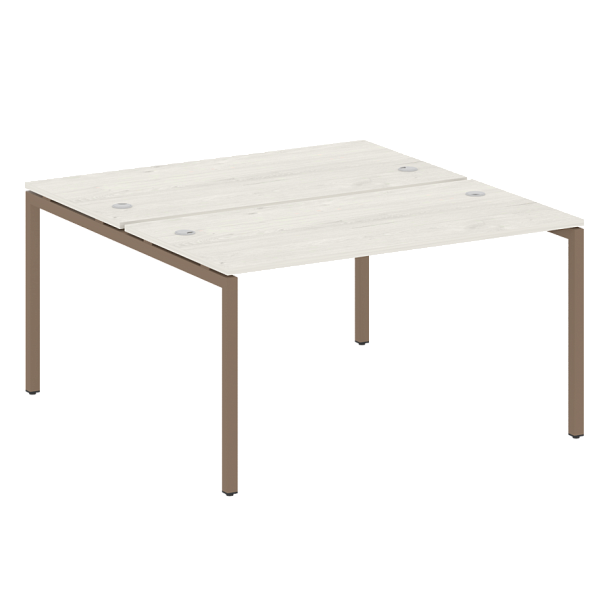 Metal System Quattro Р. ст. на П-образном м/к 40БП.РАС-СП-2.3 Дуб наварра/Мокко металл 1400*1475*750 - Вид 1