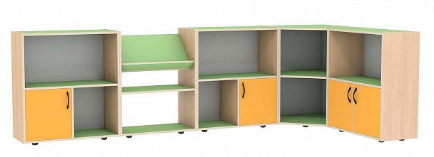 Стеллаж для игрушек и дидактического материала (5 предметов) - Вид 2