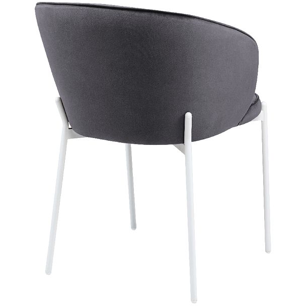 Комплект кухонных стульев Миэль серый велюр/белый, 2 шт. - Вид 4