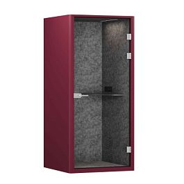 SoundCube RV UNO з/с-глухая  SDC-1.0-WA Бордовый/Морская галька/Антрацит/Прозрачный/Серый 1041*1070*2278 - Фото предпросмотра