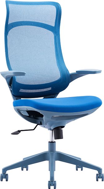 Кресло руководителя Everprof Spirit (Спирит) Сетка Синий - Вид 1