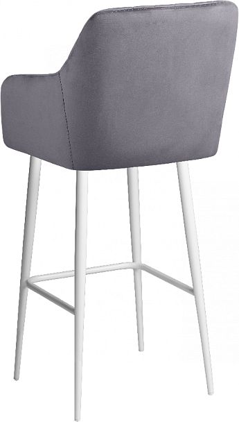 Барное поворотное кресло Барли К, темно-серый H-15/белый - Вид 6