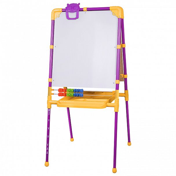 Мольберт растущий для мела/магнитно-маркерный, 53х46 см, BRAUBERG "NIKA KIDS", сиреневый, 238050 - Вид 2