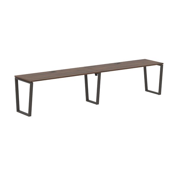 Стол 2-х местный EVWST 3567 Дуб Денвер тёмный/Мокко 3526х670х750 EDIS - Вид 1