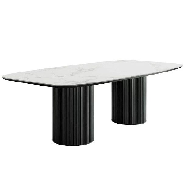 Стол Nolan 230, керамика матовая, белая - Вид 1