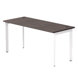 Стол прямой Everprof EVO на металлокаркасе 1580х670х755 мм опоры 45гр Дуб Пасадена/Белый - Фото предпросмотра