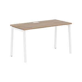 Стол прямой ELST 1367 Дуб Денвер светлый/Белый 1360х670х750 EDIS - Фото предпросмотра