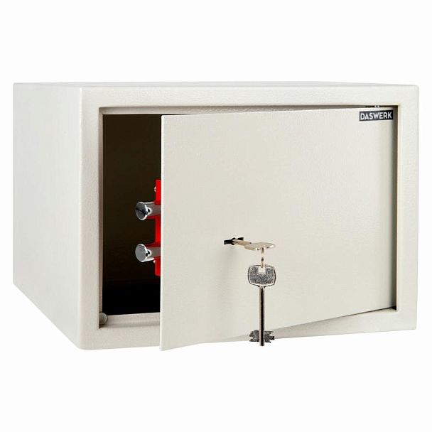 Сейф мебельный DASWERK SC-250KL (250х350х250 мм), ключевой замок, бежевый, 291344 - Вид 2