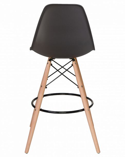 Стул барный DOBRIN DSW BAR (ножки светлый бук, цвет тёмно-серый (GR-04)) - Вид 5