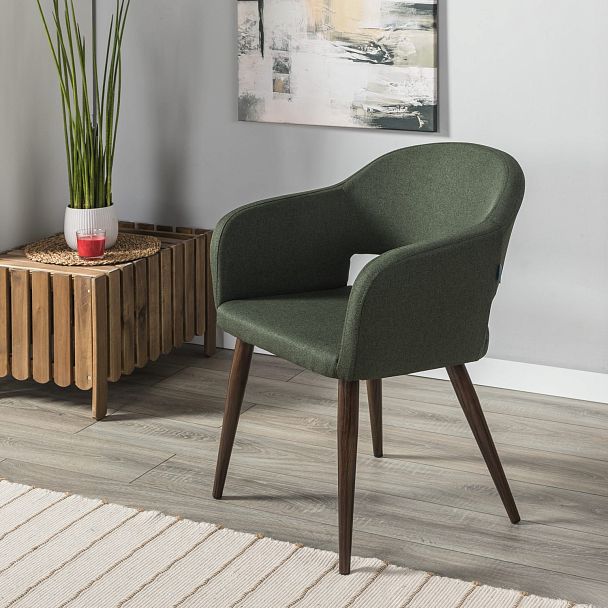 Кресло Oscar тёмно-зеленый/т.орех - Вид 11