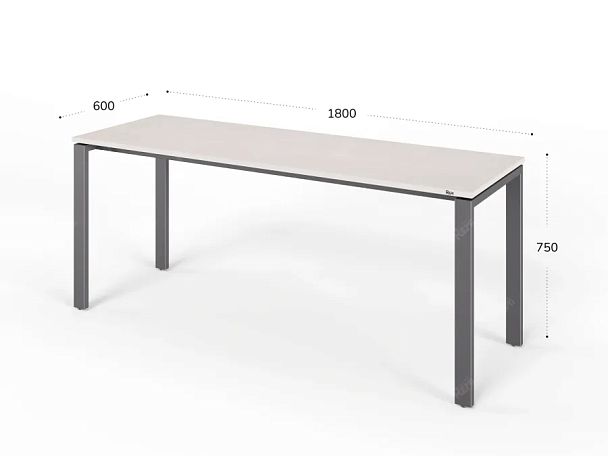 ЛАЙТ / LIGHT RLG015-18x6 Прямоугольный стол 180x60x75 Дуб Молочный - Вид 2