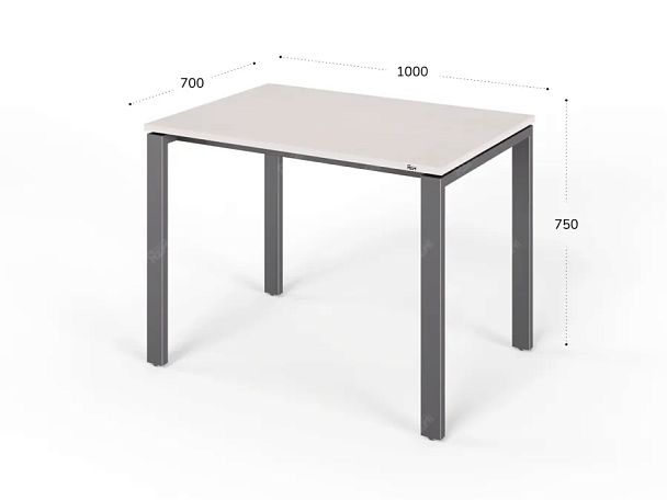 ЛАЙТ / LIGHT RLG014-10x7 Прямоугольный стол 100x70x75 Дуб Молочный - Вид 2