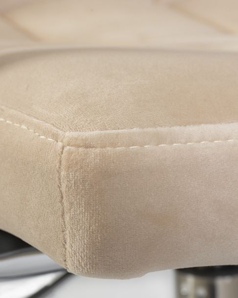Офисное кресло для персонала DOBRIN TERRY (бежевый велюр (MJ9-10)) - Вид 8