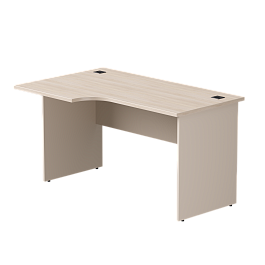 Стол эргономичный левый Everprof EVO опоры ЛДСП 1380х670(870)x755 мм Дуб Соната/Кашемир - Фото предпросмотра