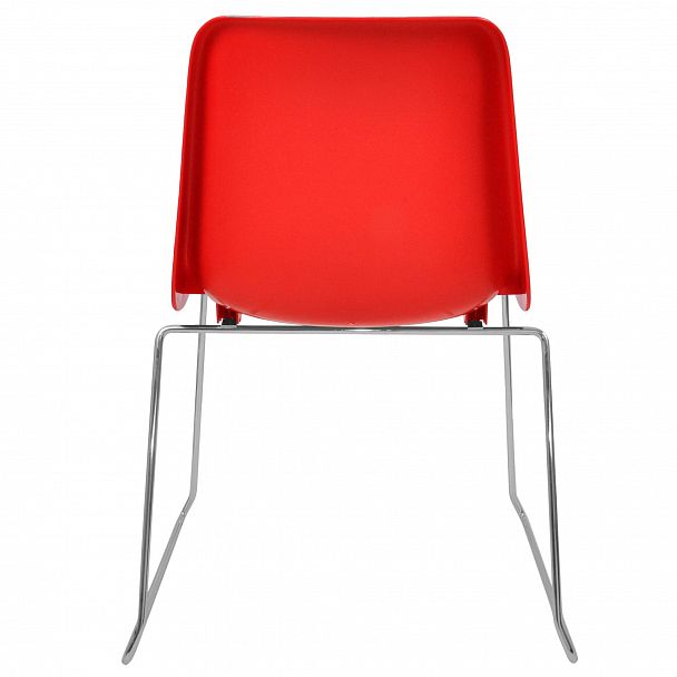 Стул Vicenza (пруток), каркас хром, красный, стопируемый - Вид 4