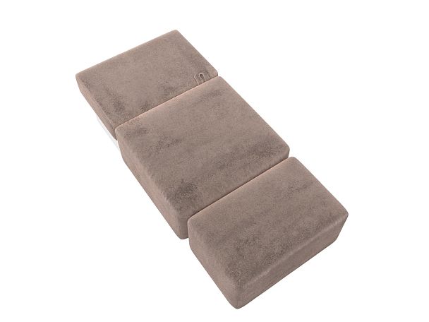 Модули диван и пуф Лига-060 НПБ Велюр бежевый - Вид 8